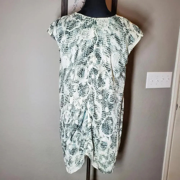 Rachel Rachel Roy Sleeveless Flowy Snakeskin Print High Low Blouse Sz S - Picture 6 of 12